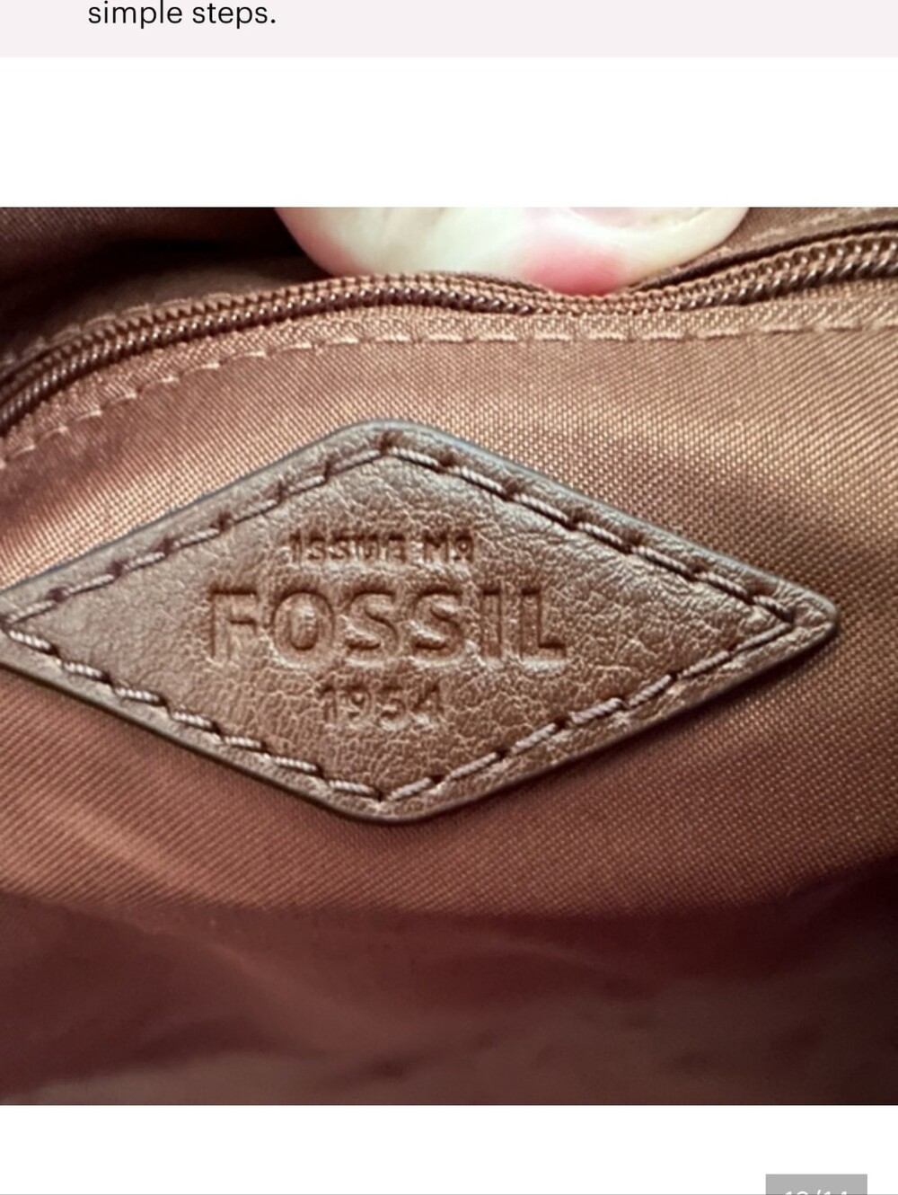 Fossil - Rachel Tote Bag With Brass Key And Scarf - Picture 11 of 13